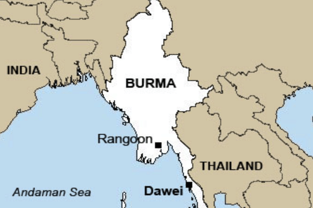 Dawei port location (Bangkok post)
